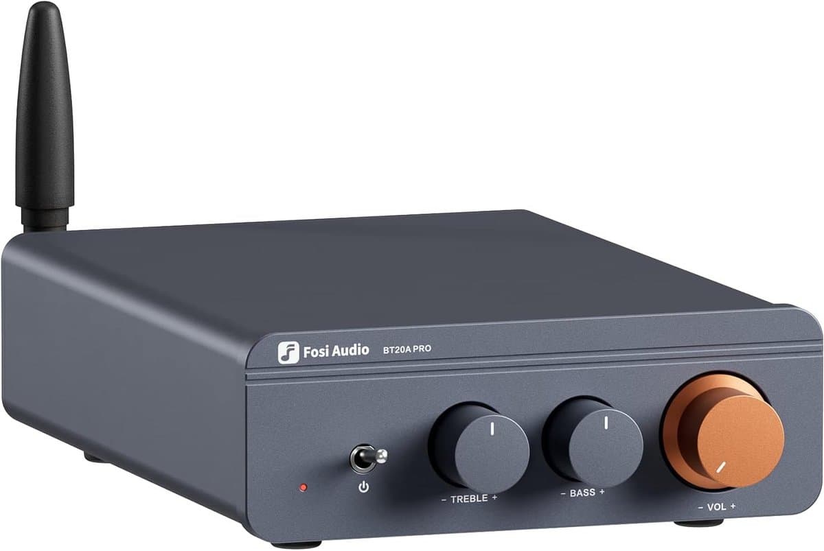 Fosi Audio BT20A Pro Bluetooth - 2.0 versterker - 300W x2 - Klasse D Amp — afbeelding 1