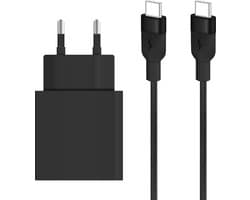 Super Snellader - 1 Meter - USB-C naar USB-C - Geschikt voor Samsung Fast Charger - 25W Oplader met Kabel
