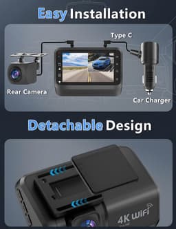 Dashcam voor Auto - Dual - Camerabewaking - Full HD - Zwart — thumbnail 5