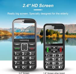 Senioren Mobiele Telefoon 4g - Senioren GSM -Zwart — thumbnail 4