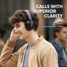 Soundcore by Anker Life Q30 Hybrid Active Noise Cancelling Headphones with Multiple Modes, Hi-Res Sound, 40H Playtime, Fast Charge, Soft Earcups, Bluetooth Headphones, Travel - Zwart — thumbnail 4