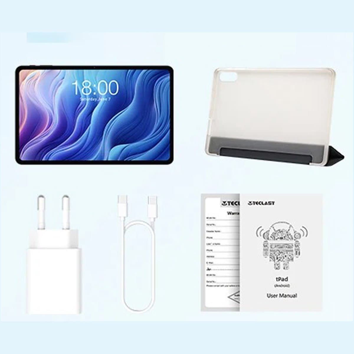 Teclast T60 12 Inch Tablet Android 2000X1200 T620 8 Core Cpu Max 20Gb Ram 256Gb Rom 4G Lte Type C 8000Mah Widevine L1 - Tablet and Case — afbeelding 1