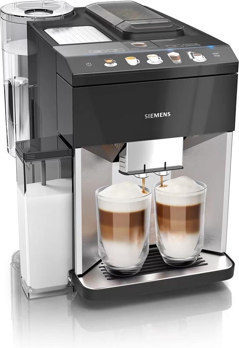Siemens EQ500 TQ507R03 - Volautomatische espressomachine - Kopverwarmer - Zwart/RVS — afbeelding 1