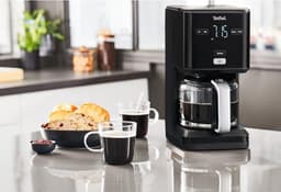 Tefal Smart & Light CM6008 - Filter koffiezetapparaat - 1.25L - Digitaal Display met Timer - 15 Kopjes - Warmhoudfunctie - Zwart — thumbnail 5