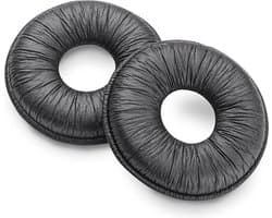 MMOBIEL Koptelefoon oorkussens earpads geschikt voor: Plantronics CS, SAVI, Supra/Plus HW251, HW261, CS540, W440, W445, W740, W745, Jabra 2000 Series en VXi Headsets, kunstleer zwart
