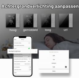 Slimme Thermostaat WiFi voor CV-Ketel - Programmeerbare Kamerthermostaat - Appbediening en Spraakbesturing - Kinderslot - Vorstbeveiliging - Zilver — thumbnail 4