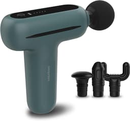 Mini Massagepistool - Spier Stimulator - Spier Ontspanning - Slimme Intensiteit - Compact Formaat - Zwart — thumbnail 1