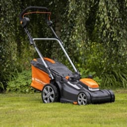 Draadloze Grasmaaier – Accumaaier – Elektrische Grasmaaier – Gazonmaaier – Accugrasmaaier – Borstelloze Motor – 40V Lithium-Ion Accu Met Snellader – Maaibreedte 37 cm — thumbnail 3