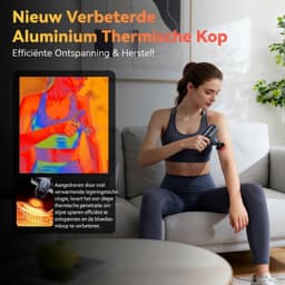KLS® Massage Gun - Massage Gun Mini - Massage Pistool - Zwart - 10cm x 5cm x 14cm — thumbnail 5