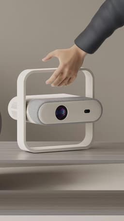 Beamer Draagbaar - Full HD 1080p WiFi 6 Bluetooth 5.4 - 350 ANSI Lumen LED - Voor Thuisbioscoop En Streaming — thumbnail 2