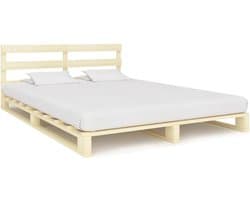 Bedframe familiebed palletbed palletbed massief grenen 160×200 cm
