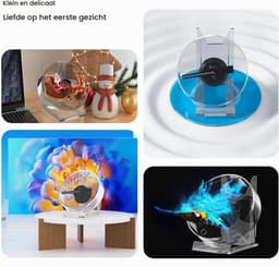 3D Hologram Fan, 3D Hologram Projector met WiFi & App, 1080x1600 Resolutie HD 170 ° LED Holographic Advertising Display met Externe, voor Bedrijfswinkels — thumbnail 3