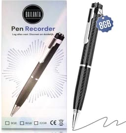 Bailanta® Voice Recorder Pen 8GB – Afluisterapparatuur – Balpen met Audio Recorder – Nederlandse Handleiding – MP3 Speler – USB - Dictafoon — thumbnail 1