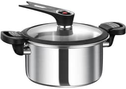 Druk slowcooker - Multicookerpot - Koken met meerdere functies - Antiaanbaklaag - 3.5 Liter - Zilverachtig zwart — thumbnail 1