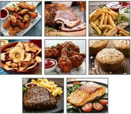 Heteluchtfriteuse 4,5 Liter - 1400 Watt Vermogen - Zwart - Digitale Airfryer - Voor Frituren Grillen Braden Bakken Roosteren — thumbnail 4