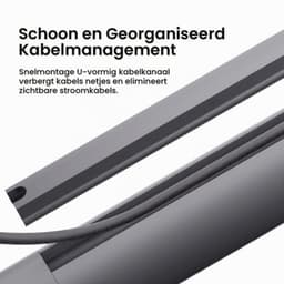 Beamer Plafondbeugel Grijs - Verstelbare Montage Voor Projectoren - Metaal - Lichtgewicht En Schokbestendig — thumbnail 5