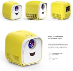 Draagbare Beamer Compact - 1000 Lumen Helderheid - Full HD 1920x1080 Resolutie - LCD LED - Zwart - Mini Projector — thumbnail 5