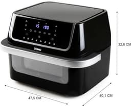 Airfryer met kijkvenster - Hete-luchtfriteuse - Gezond frituren - Flexibele capaciteit - 10 liter - Wit — thumbnail 2