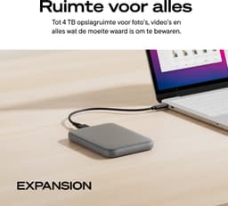 Seagate Expansion Portable - Externe harde schijf - USB-C - HDD - 2TB - Zwart — thumbnail 5