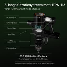 Skrub The Finest Power Steelstofzuiger Draadloos 500W - Stofzuiger zonder zak - Kruimeldief - Matrasborstel - 32 kPa - 60 Min - HEPA H13 — thumbnail 3