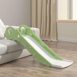 Kinderglijbaan, mini-klimglijbaan voor bed of bank, speeltoestellen voor binnen en buiten voor jongens en meisjes (groen) — thumbnail 1