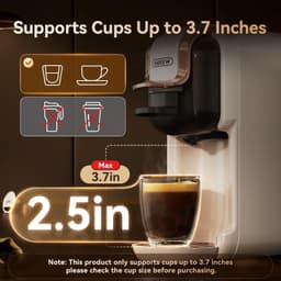 HiBREW H2B Koffiemachine - 5-in-1 - Nespresso, Dolce Gusto, K-Cup, ESE en Gemalen Koffie-WIT — thumbnail 2
