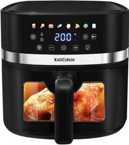 Heteluchtfriteuse Grote Capaciteit - 8,5 Liter Inhoud - 2000 W Vermogen - Transparant Venster - Gezond Koken - Keukenapparaat — thumbnail 1