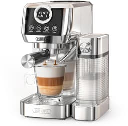 HiBREW H13A 3-in-1 semi-automatische koffiemachine, 6 koffiemodi, extractiedruk van 20 bar, verwijderbaar waterreservoir van 1,3 liter, handgreep van 51 mm aluminiumlegering, dubbel boilersysteem, 3 instelbare temperatuurniveaus — thumbnail 1