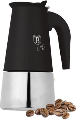 Moka-pot voor inductie, 6 kopjes, Matte Black Collection — thumbnail 3