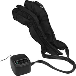 Professionele Luchtdruk Beenmassager – 6 Luchtkamers, 6 Massagemodi, 30-260 mmHg – Herstel & Ontspanning voor Sporters, Revalidatie & Dagelijks Gebruik Zwart — thumbnail 1