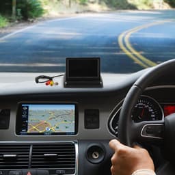 Monitor voor achteruitrijcamera – Scherm voor achteruitrijweergave voor auto's en vrachtwagens; HD-scherm, inklapbaar ontwerp, geschikt voor 12V/24V; Afmetingen: 13,49 x 11 x 9 cm. — thumbnail 3
