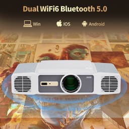 Beamer 3000 Lumen - Full HD 1080p Resolutie - 2 GB RAM 64 GB Opslag - LCD Scherm - Android Smart Projector — thumbnail 3