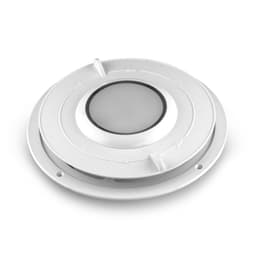Pegasus Depot Draaiventiel Ø 300 mm Afsluitbaar Plafondventiel voor Dakventilator, Optioneel met Verlichting, Grijs — thumbnail 1