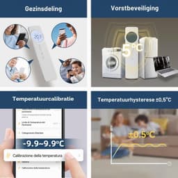 Wifi-thermostaat voor gasboiler, wekelijkse programmeerbare chronothermostaat, intelligente digitale thermostaat, werkt op batterijen, compatibel met Alexa en, -besturing — thumbnail 5