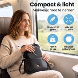 Sencision Draagbare CD Speler met Bluetooth 5.1 - Discman - CD Speler met Speakers - USB-C Oplaadbaar - Anti-Shock - Oordopjes en Opberghoes - Zwart — thumbnail 4