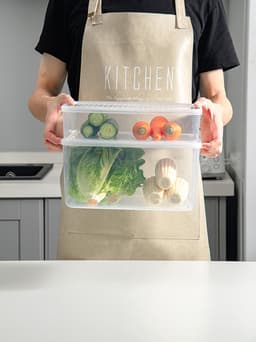 Set van 4 Voedselopslagdozen, 5L voor Magnetron en Vriezer — thumbnail 2
