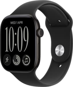 Apple Watch Series 12 Cellular 46mm Zwart Sportband M/L — thumbnail 1