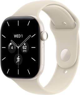 Apple Watch Series 12 - Wifi + 5G - 46 mm - Parelwit - S/M — thumbnail 1