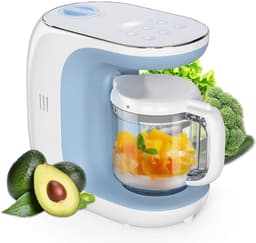 Homogenisator bereidt babyvoeding voor baby's, robotkookmachine voor kinderen met automatisch koken en uitschakelen, touch-bedieningspaneel, ontdooien en stomen — thumbnail 1
