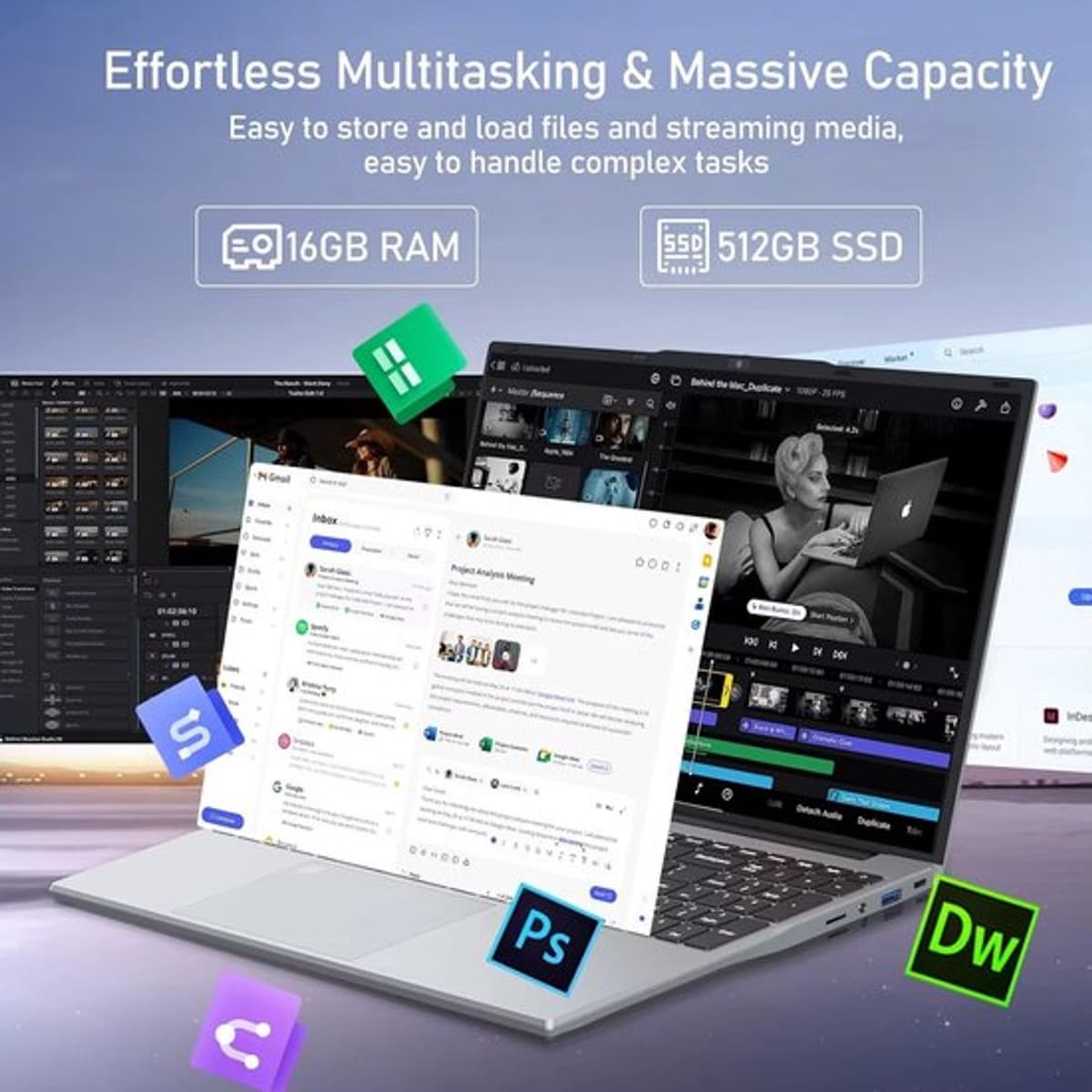 Laptop Gaming - 16 GB RAM 2 TB SSD - Intel Core i7 15.6 Inch IPS - Zwart - Voor Gamen En Zakelijk Gebruik — afbeelding 1