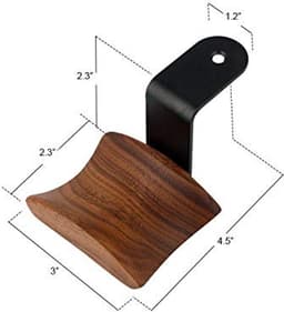 Hoofdtelefoon Hanger onder Bureau - Walnoot Hout en Aluminium — thumbnail 2