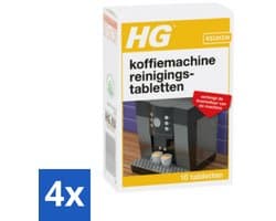 HG Koffiemachine Reinigingstabletten 10 tabletten - Voordeelverpakking - 4 stuks