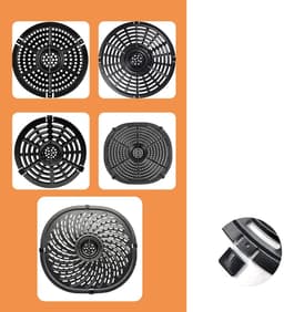 8-stuks Airfryer rubberen bumper -Rubberen kussen - Airfryer vervangend onderdeel - Airfryer vervangende rubberen kop - Gemakkelijk schoon te maken - Handige vervanging - Geschikt voor keuken- en airfryer bakplaten - Zwart — thumbnail 2