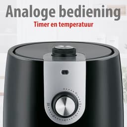 Airfryer 2L - Heteluchtfriteuse voor 2 tot 3 Personen met Timer en Aanpasbare Temperatuur - Gezond Frituren en Makkelijk schoon te maken — thumbnail 5