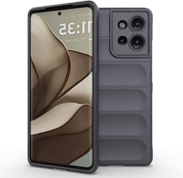 Allecto plus - Hoesje voor smartphone, schokbestendige siliconen bumper hoes, anti-drop design, ultradun en duurzaam, donkergrijs, beschermhoes. — thumbnail 1