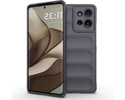 Allecto plus - Hoesje voor smartphone, schokbestendige siliconen bumper hoes, anti-drop design, ultradun en duurzaam, donkergrijs, beschermhoes.