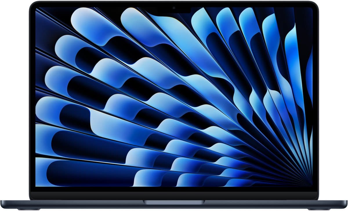 Apple MacBook Air (2025) 13 - M4 - 16 GB - 512 GB - Middernacht — afbeelding 1