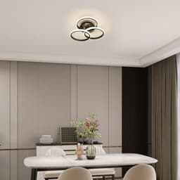 Dimbare LED-plafondlamp 40CM, 42W - Modern zwart met afstandsbediening — thumbnail 1