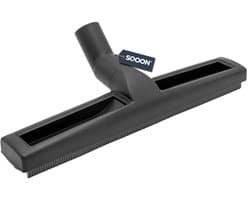 SQOON® Harde vloeren zuigmond 38 mm - 36 cm breed met rubberstrip en wieltjes - Geschikt voor nat en droog zuigen - 1 stuk
