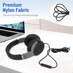 Koptelefoon kinderen met draad - Kinderkoptelefoon - Bedrade hoofdtelefoon - Veilig volume - School - Tablet - Laptop - Reizen - Muziek luisteren — thumbnail 5